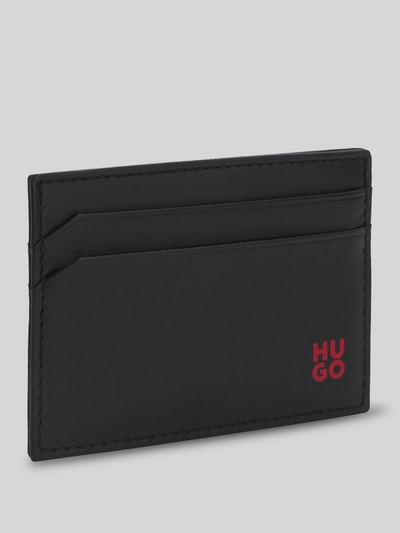 HUGO Kartenetui aus echtem Rindsleder Modell 'TIBBY_N_S CARDCASE' Black 2