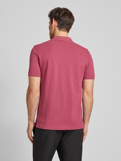 Christian Berg Men Poloshirt met labeldetail Metallic roze - 5