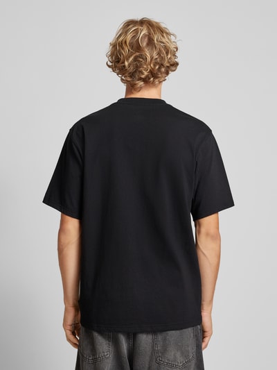 Dickies T-shirt met labeldetails, model 'CLANCY' Zwart - 5