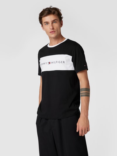 Tommy Hilfiger T-shirt z nadrukiem z logo Czarny 4