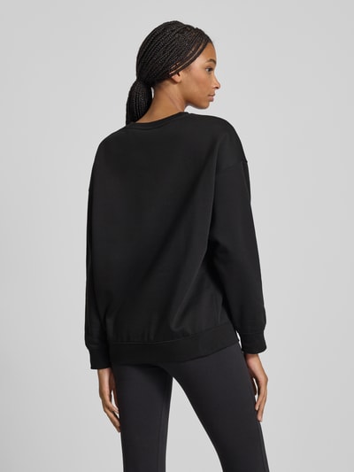 PUMA Oversized Sweatshirt mit Label-Stitching Black 5
