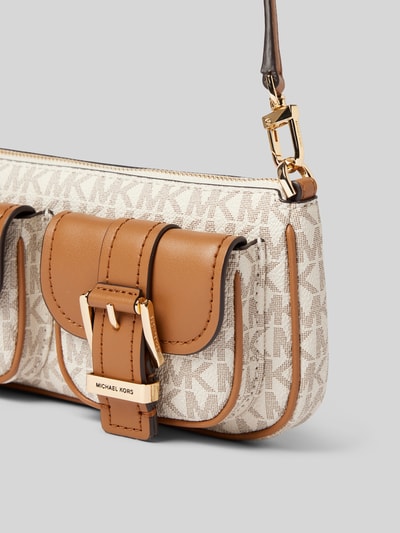 MICHAEL Michael Kors Pouchette mit Außenfächern Modell 'ZOE' Ecru 3