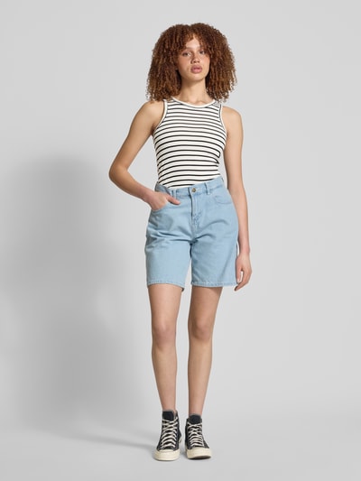 Pieces Regular fit tanktop in riblook, model 'RUKA' Zwart - 1