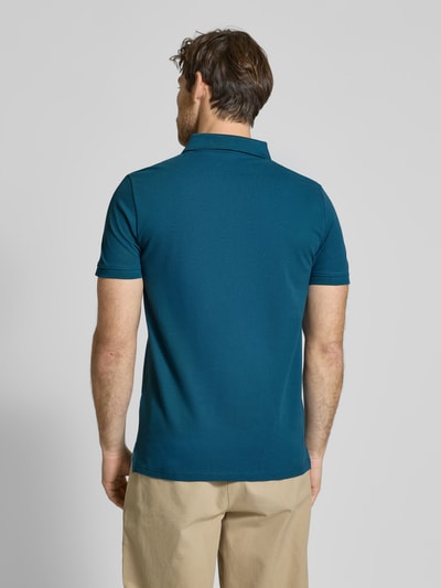 Tom Tailor Regular Fit Poloshirt aus reiner Baumwolle Dunkelblau 5