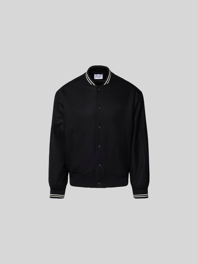 MAISON KITSUNÉ Blouson mit gerippten Abschlüssen Black 2