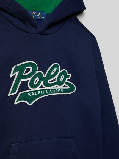 Polo Ralph Lauren Teens Bluza z kapturem z wyhaftowanym logo Granatowy 2