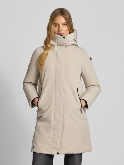 khujo Lange jas met capuchon, model 'LUGGS' Ecru - 4