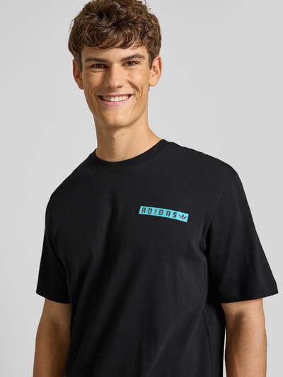 adidas Originals T-shirt met labelprint Zwart - 3