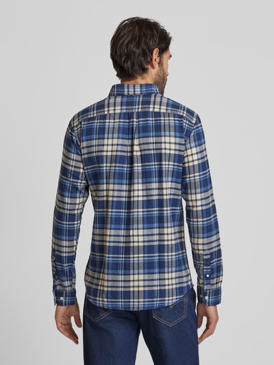 Jack & Jones Premium Slim Fit Freizeithemd Button-Down-Kragen Modell 'BLUNORRIS' Dunkelblau 5