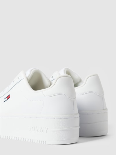 Tommy Jeans Sneakersy z detalami z logo Biały 3