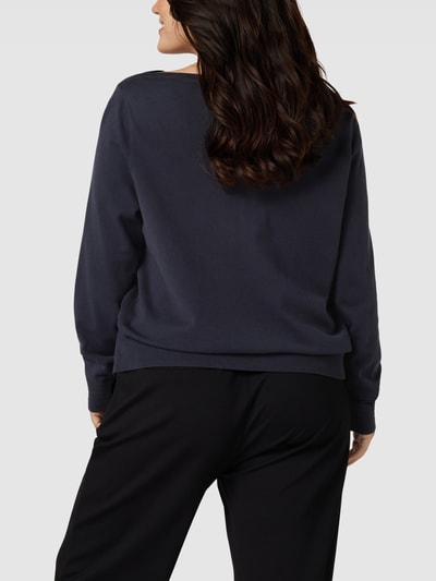 Tommy Hilfiger Curve PLUS SIZE Longsleeve in Strick-Optik Marineblau 5