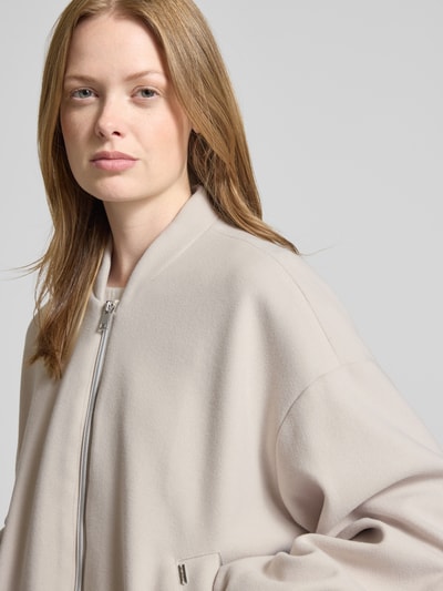 WHITE LABEL Jacke mit überschnittenen Schultern und Zweiwege-Reißverschluss Ecru 3