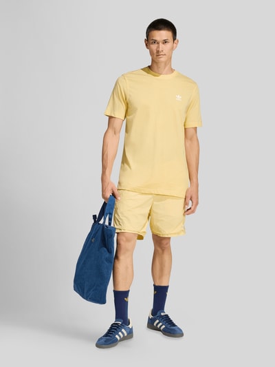 adidas Originals Sweatshorts van puur katoen Lichtgeel - 1