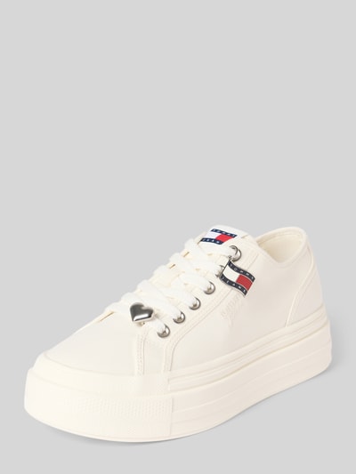 Tommy Jeans Sneakersy o niskim kroju z naturalnej skóry bydlęcej Écru 1