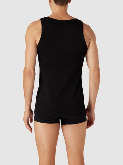 BOSS Tank Top mit Label-Detail im 3er-Pack Modell 'Modern' Black 4