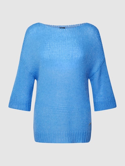 JOOP! Gebreide pullover met structuurmotief Bleu - 2