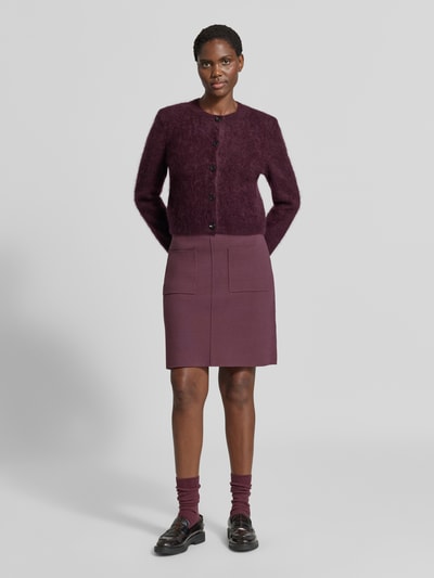 Christian Berg Woman Knie-lange rok van viscosemix Aubergine - 1