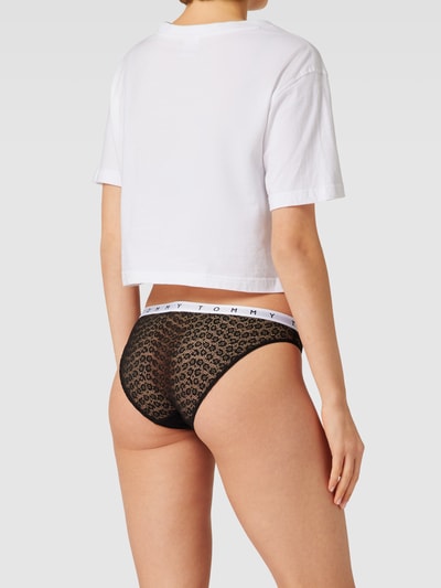 TOMMY HILFIGER Slip van semi-transparant materiaal in een set van 3 stuks, model 'Lace' Felroze - 4