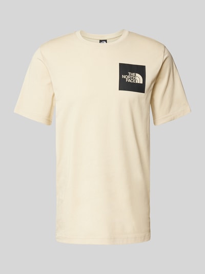 The North Face T-Shirt mit Label-Print Beige 1