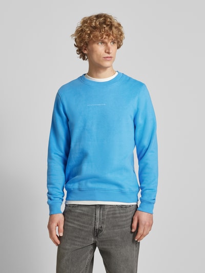 Blend Sweatshirt met statementprint, model 'JANKO' Blauw - 4