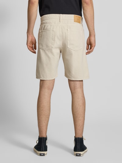 JACK & JONES Loose Fit Jeansshorts mit Eingrifftaschen Modell 'TONY' Beige 5