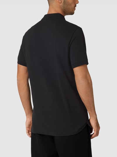 Nike Poloshirt mit Knopfleiste und Logo-Detail Schwarz 5