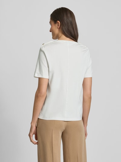 Tommy Hilfiger Regular Fit T-Shirt aus reiner Baumwolle Ecru 5