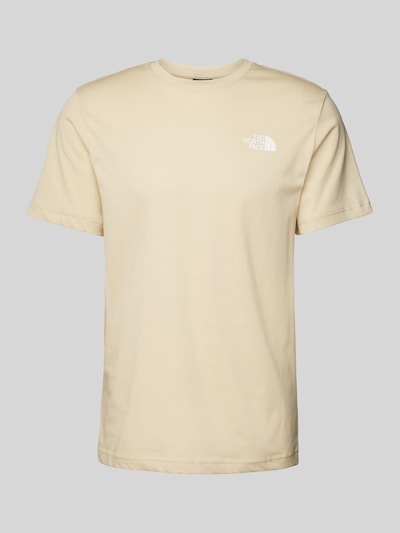 The North Face T-Shirt mit Label-Print Beige 2