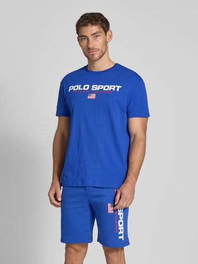 Polo Sport T-Shirt mit Label-Print Royal 4