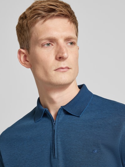 Christian Berg Men Regular Fit Poloshirt mit Logo-Stitching Dunkelblau 3