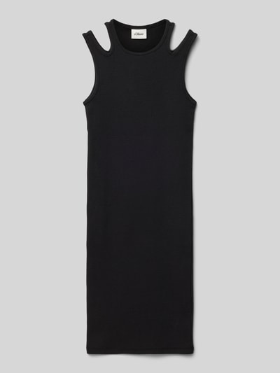 s.Oliver RED LABEL Eng anliegendes Minikleid aus Baumwoll-Mix Black 1