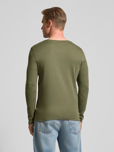 MCNEAL Lang shirt met ronde hals Olijfgroen - 5