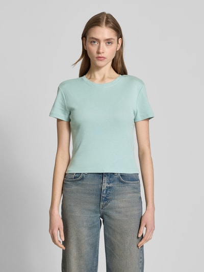 Only Slim Fit T-shirt aus reiner Baumwolle Modell 'ELINA' Schilf 4