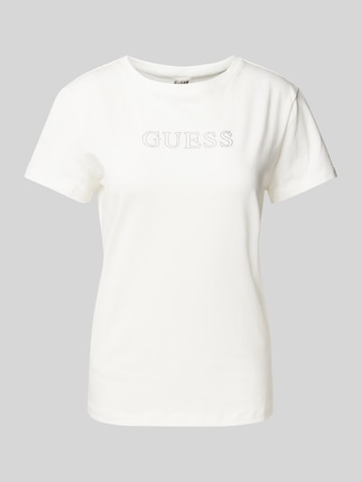 Guess Activewear T-Shirt mit Label-Detail Modell 'BRIANA' Flieder 1