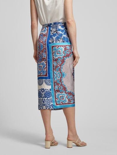 Weekend Max Mara Midirok met all-over print, model 'NUEVO' Koningsblauw - 5