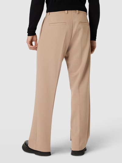 HUGO Broek met labeldetail, model 'Fyn' Beige - 5