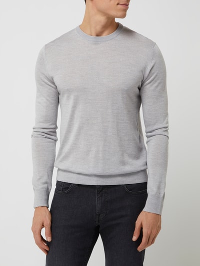 Windsor Pullover mit Seide-Anteil Modell 'Moreno' Silber 4