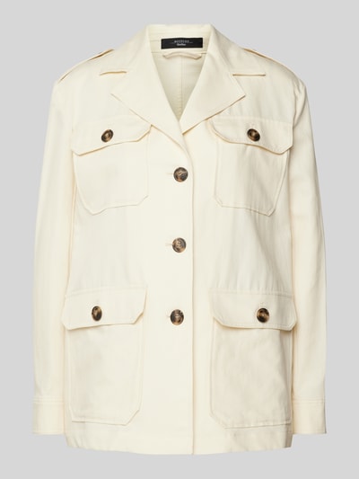 Weekend Max Mara Blazer mit Reverskragen Modell 'BACCA' Offwhite 2