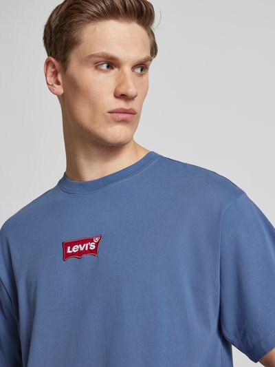 Levi's® T-Shirt mit Label-Stitching Dunkelblau 3