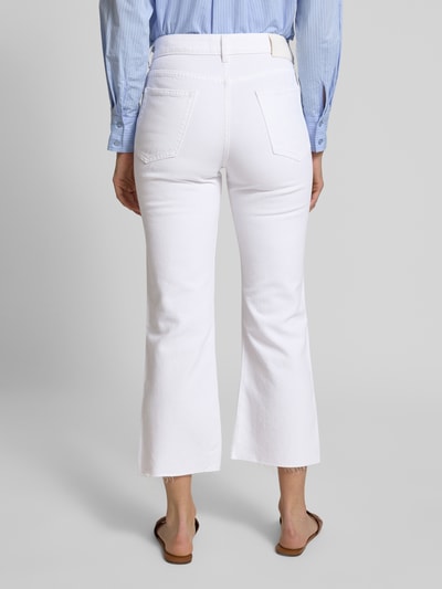 Marc O'Polo Flared Fit Jeans aus Lyocell-Baumwoll-Mix Modell 'KIRUNA' Weiss 5