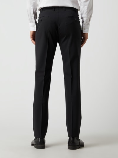 DIGEL Extra slim fit pantalon met scheerwol  Zwart - 5