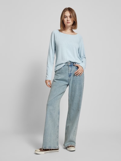 Marc O'Polo Denim Longsleeve mit Rundhalsausschnitt Hellblau 1