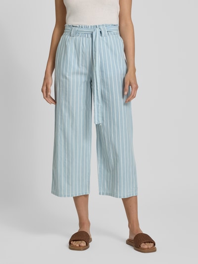 Vero Moda Wide leg culotte van puur katoen, model 'XENIA' Lichtblauw - 4