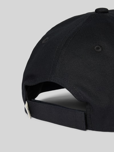 Knowledge Cotton Apparel Baseballpet met labeldetail Zwart - 3