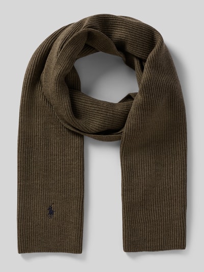 Polo Ralph Lauren Sjaal met labelstitching Olijfgroen - 1