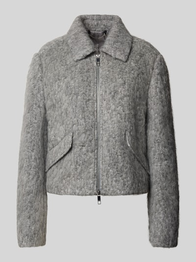 BOSS Regular Fit Jacke aus Schurwoll-Mix Modell 'CAFIORE1' Hellgrau Melange 2