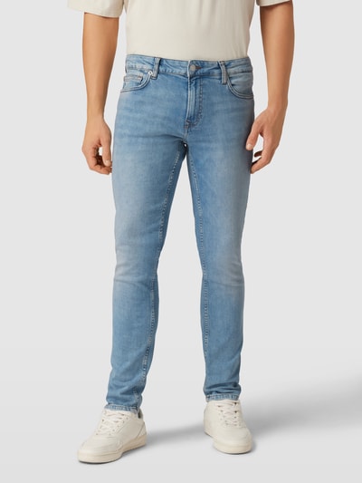 Only & Sons Slim fit jeans met steekzakken, model 'LOOM' Jeansblauw - 4