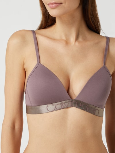 Calvin Klein Underwear Biustonosz trójkątny z dodatkiem streczu  Fiołkoworóżowy 3