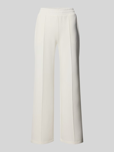 Produktfoto, Sweatpants mit elastischem Bund von Christian Berg Woman w kolorze białym, luźny krój, materiał z domieszką modalu, kieszenie boczne i tylne, miękka faktura.