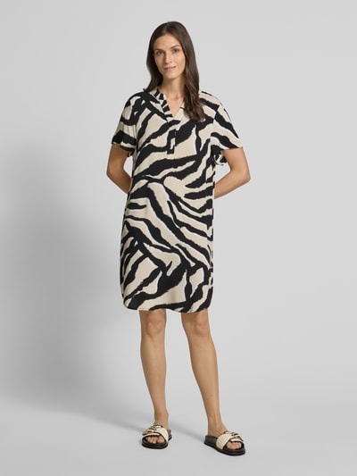 Tom Tailor Soepele blousejurk van pure viscose Zwart - 1